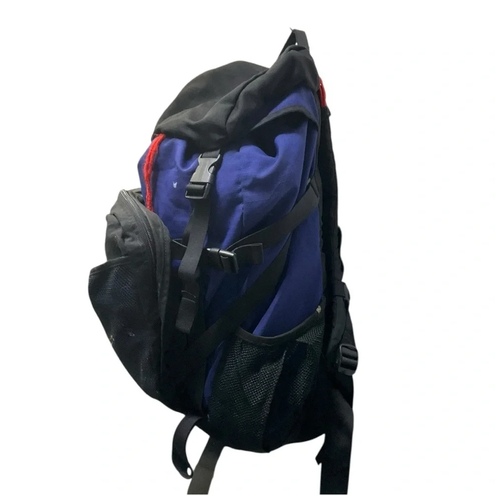 🎒 Vintage REI Blue Black‎ Top Load Hiking Backpack Trail Pack
